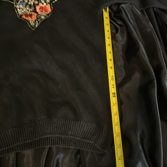 Eminent Vintage 80’s Embellished Sweater Black Sparkly Floral Sequins‎ & Beads - Picture 10 of 11